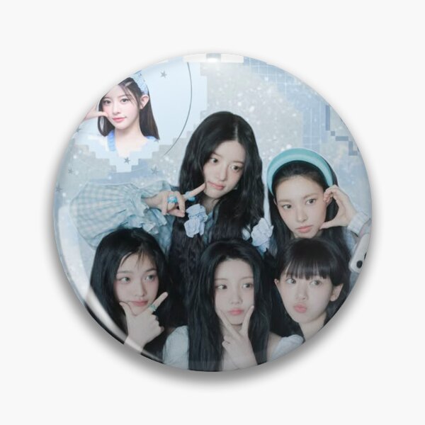 Item preview, ILLIT Blue Aesthetic Collage | Dreamy K-Pop collage Design designed and sold by KryaArts27.
