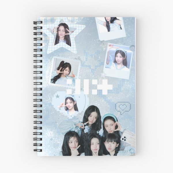 Item preview, ILLIT Blue Aesthetic Collage | Dreamy K-Pop collage Design designed and sold by KryaArts27.