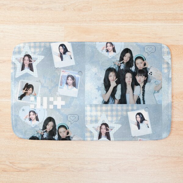 Item preview, ILLIT Blue Aesthetic Collage | Dreamy K-Pop collage Design designed and sold by KryaArts27.