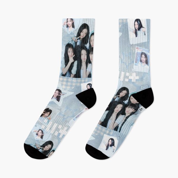 Item preview, ILLIT Blue Aesthetic Collage | Dreamy K-Pop collage Design designed and sold by KryaArts27.