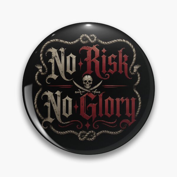 Item preview, No Risk No Glory - Vintage Pirate Skull Typography designed and sold by milano picks.