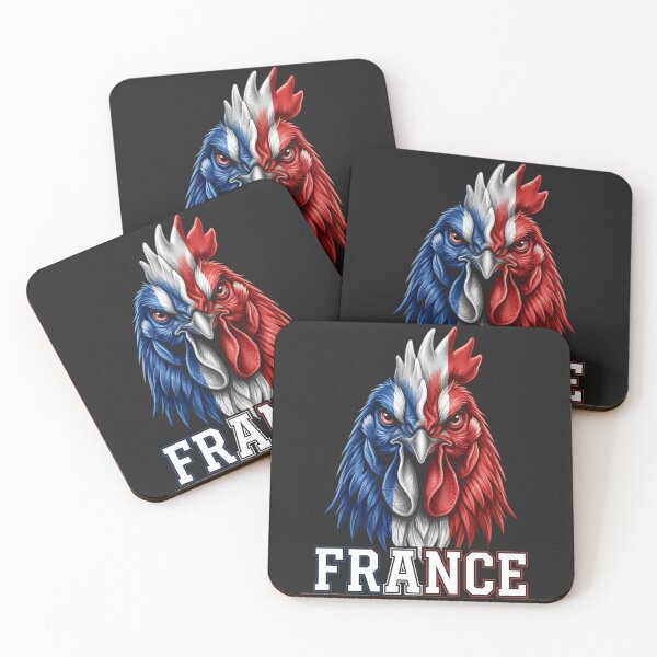 Item preview, Team France Patriotic Rooster Flag designed and sold by legendaryskins.
