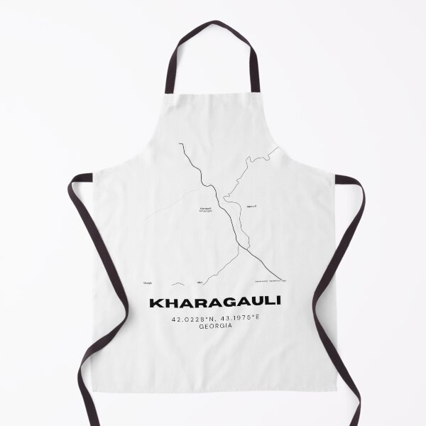 Item preview, Kharagauli Georgia Minimalist City Map with Coordinates | Black and White Street Map Art designed and sold by RM-Journey.
