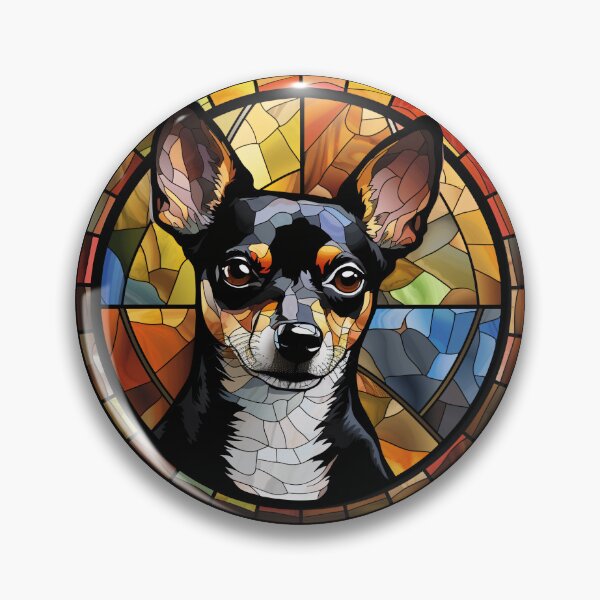 Item preview, Rat Terrier Dog Stained Glass Leadlight Artistic Design Mom Dad designed and sold by rafaeltto.