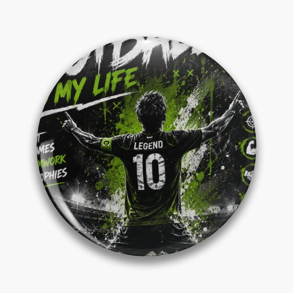 Item preview, Football Is My Life Motivational Sports Design designed and sold by LegendCourt.