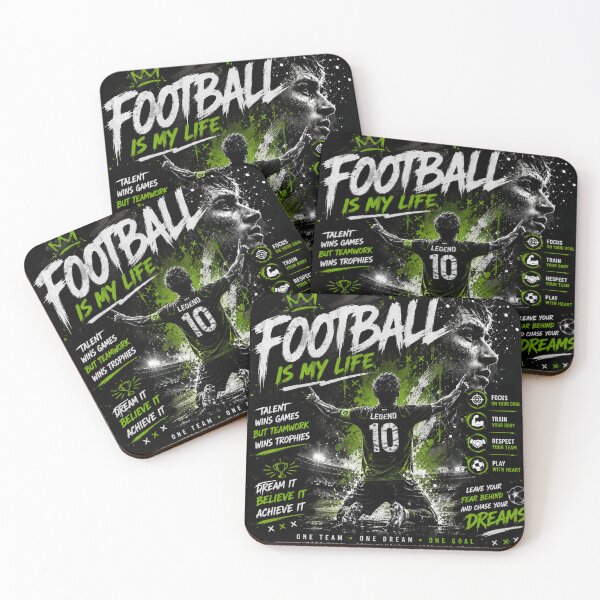 Item preview, Football Is My Life Motivational Sports Design designed and sold by LegendCourt.