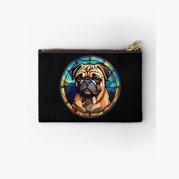Item preview, Pug Dog Stained Glass Leadlight Artistic Design Mom Dad designed and sold by rafaeltto.