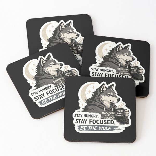 Item preview, Stay Hungry, Stay Focused, Be the Wolf – Discipline Sticker designed and sold by PatternFly.