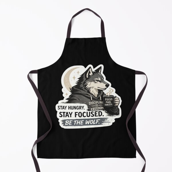 Item preview, Stay Hungry, Stay Focused, Be the Wolf – Discipline Sticker designed and sold by PatternFly.