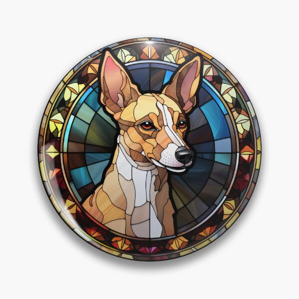Item preview, Portuguese Podengo Pequeno Dog Stained Glass Leadlight Artistic Design Mom Dad designed and sold by rafaeltto.