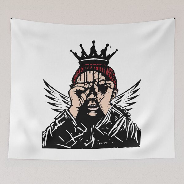 Item preview, Crowned Urban Visionary Winged Art designed and sold by Echo_Design.