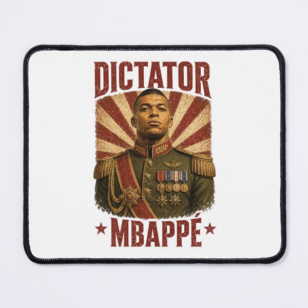 Item preview, Funny Dictator Mbappe, Kylian Mbappe Admiral General designed and sold by littlemiscat.