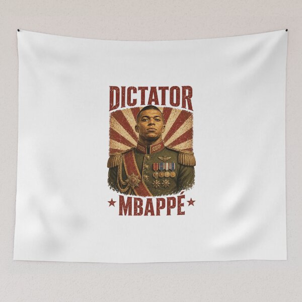 Item preview, Funny Dictator Mbappe, Kylian Mbappe Admiral General designed and sold by littlemiscat.