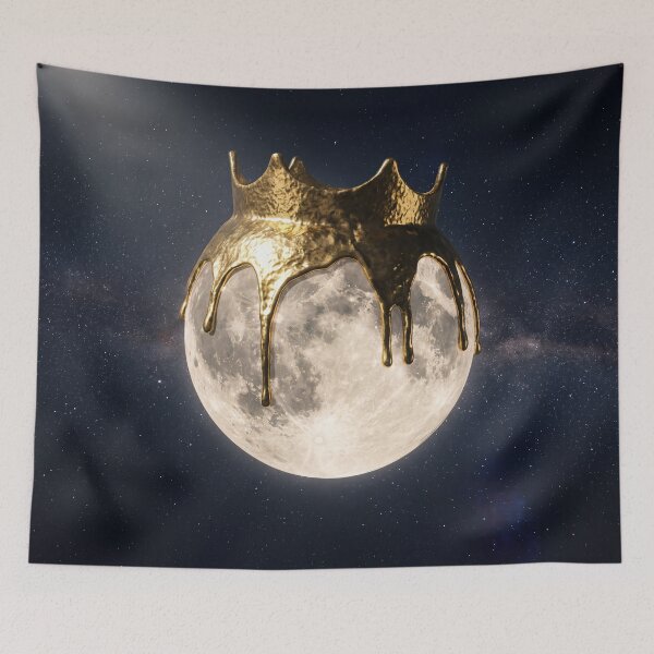 Artikelvorschau, Planet Guardian Holding Glowing moon in Space entworfen und verkauft von ASTRAL ART LAB.