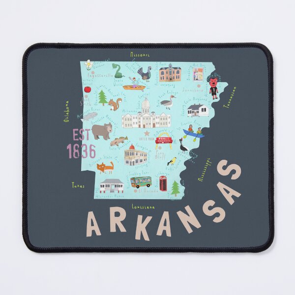 Item preview, Arkansas, USA State Map By Artist Carla Daly designed and sold by Carla Daly.