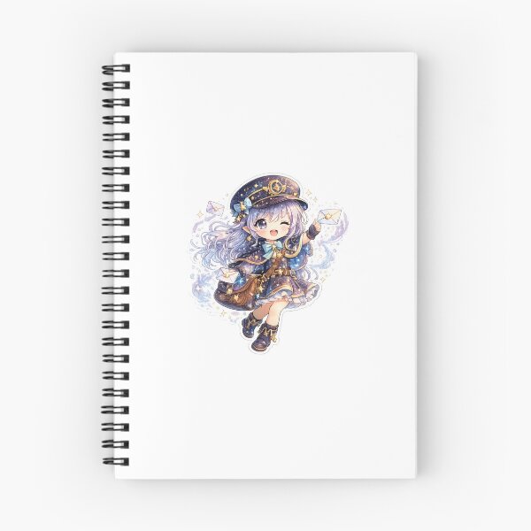 Item preview, Cosmic Mail Girl – Galaxy Postmaster Kawaii Sticker designed and sold by blossomfun.