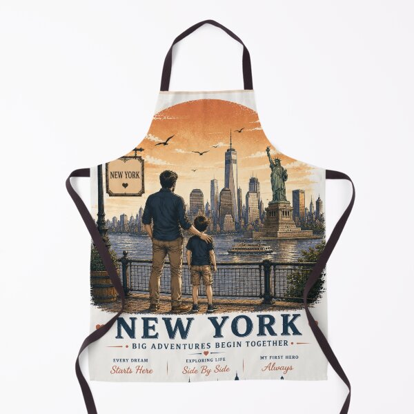 Item preview, New York Father Son Duo Big Adventures Begin Togethe designed and sold by BagFactoryUK.