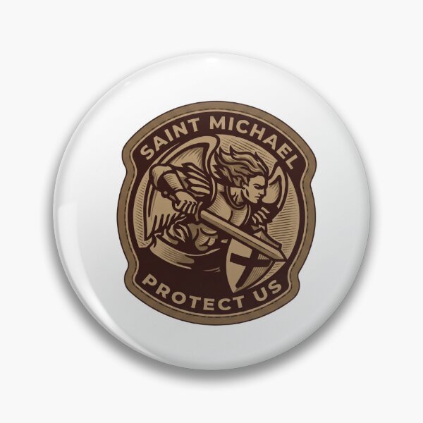 Artikelvorschau, Taktisches Emblem des Erzengels Michael, beschütze uns entworfen und verkauft von interdesigner.