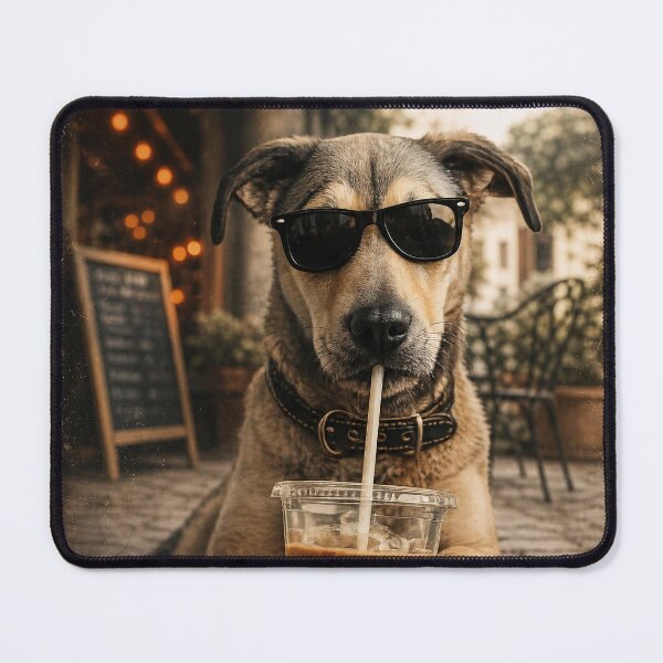 Item preview, Vintage Retro Dog Wall Art | Coffee Lover Gift designed and sold by LinaDesign Store.