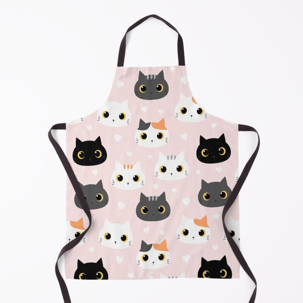 Item preview, Black, White and Grey Cats on Pink designed and sold by TeeGeeTees.
