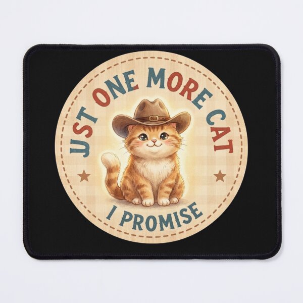 Item preview, Just One More Cat I Promise - Cute Cowboy Cat designed and sold by zuczekgti.