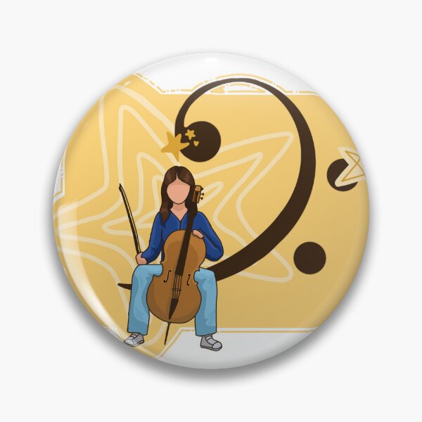 Item preview, Cellist on Bass Clef designed and sold by hyunyoungs_art.