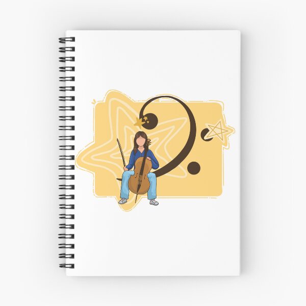 Item preview, Cellist on Bass Clef designed and sold by hyunyoungs_art.