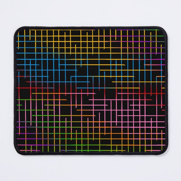 Item preview, Colorful Crosshatch Pattern Design - Black  designed and sold by PatternTitan.
