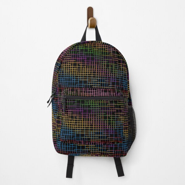 Item preview, Colorful Crosshatch Pattern Design - Black  designed and sold by PatternTitan.