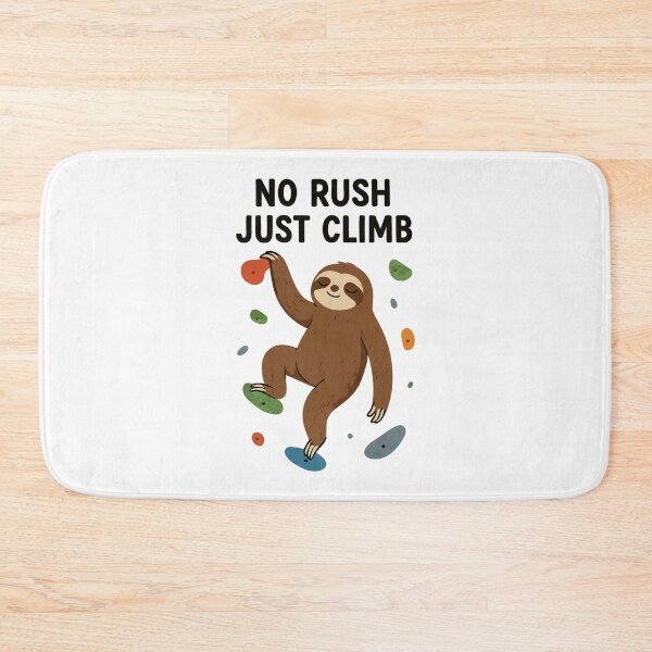 Item preview, Zen Sloth Bouldering: No Rush Just Climb designed and sold by Pineapple-Tree.