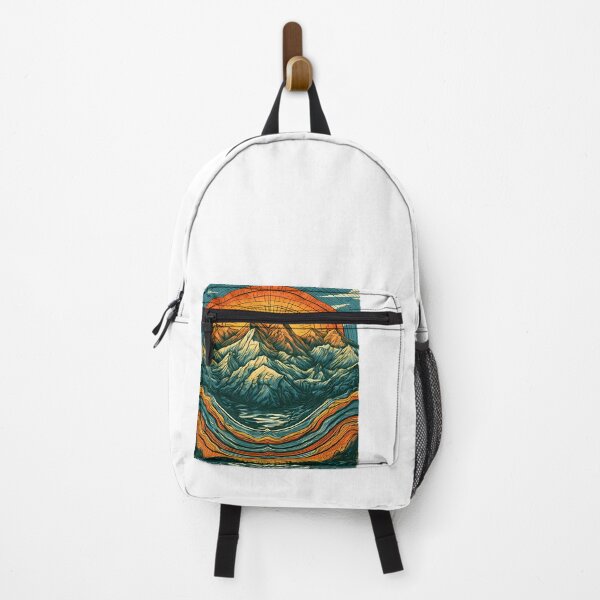 Item preview, Retro Mountain Sunset Graphic designed and sold by Structure-Blue.
