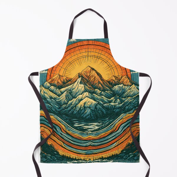 Item preview, Retro Mountain Sunset Graphic designed and sold by Structure-Blue.