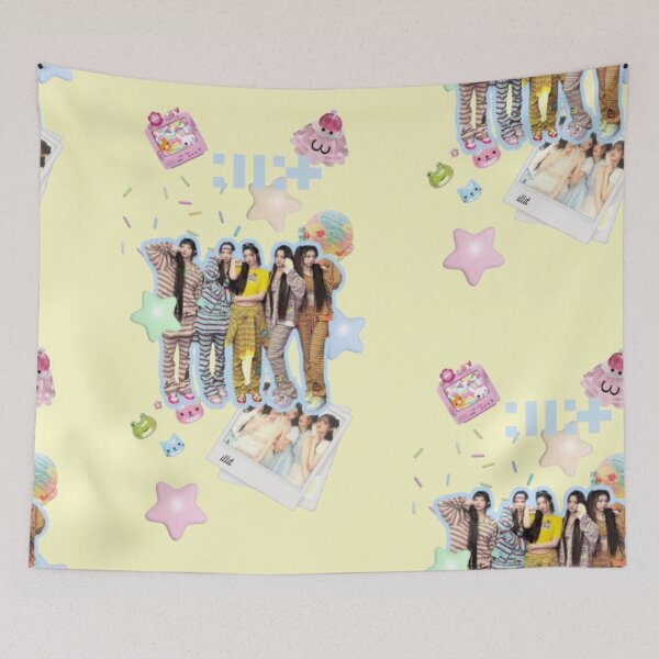 Item preview, ILLIT Pastel Candy Aesthetic Collage | Cute K-Pop collage Design designed and sold by KryaArts27.