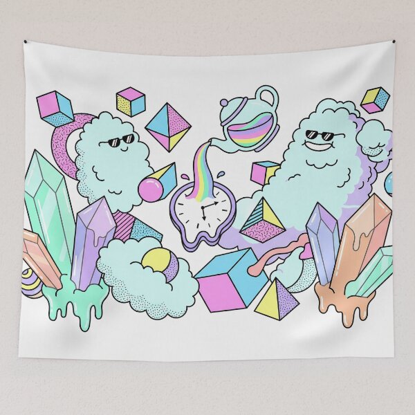 Item preview, Ghost Cute Kawaii Tea Time Dreamland Picnic Art designed and sold by ART ATTACK ZONE.