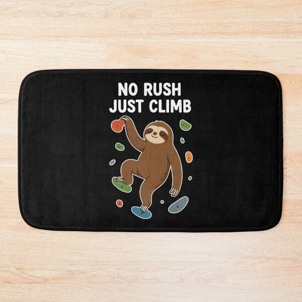 Item preview, Zen Sloth Bouldering: No Rush Just Climb designed and sold by Pineapple-Tree.