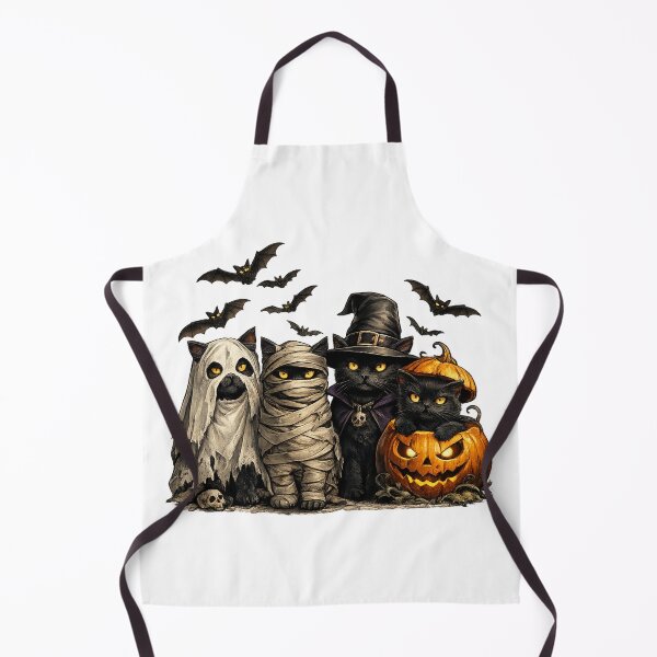 Item preview, Cute Black Cat Halloween Costume Squad | Ghost Witch Pumpkin Funny Cat Shirt designed and sold by HectorStore11.