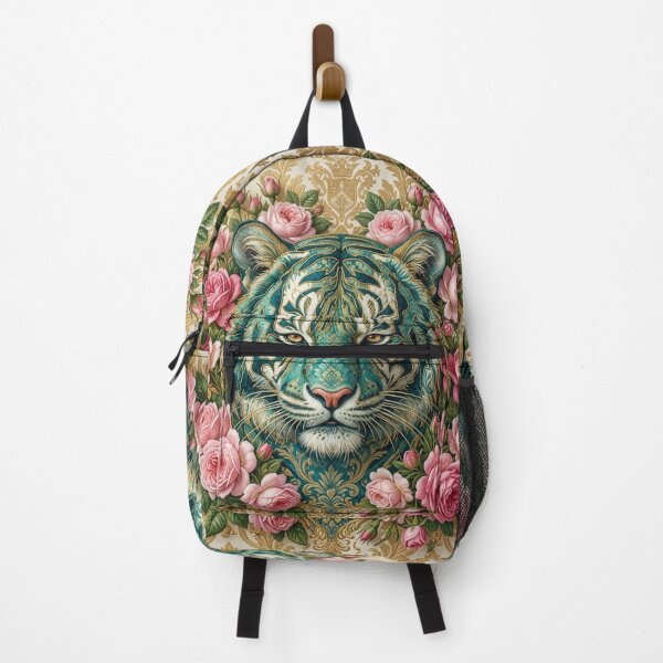 Item preview, Teal Tiger, Roses & Damask designed and sold by DesignsByPrnces.