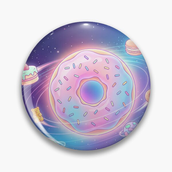 Item preview, Donut Sun with Orbiting Dessert Planets designed and sold by ASTRAL ART LAB.