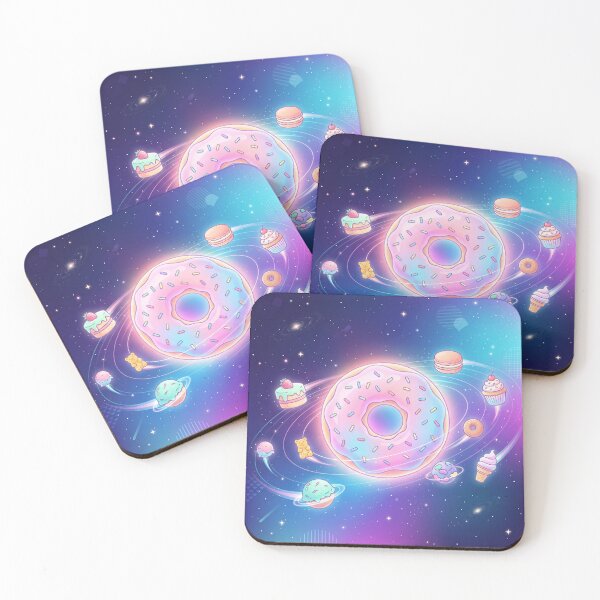 Item preview, Donut Sun with Orbiting Dessert Planets designed and sold by ASTRAL ART LAB.