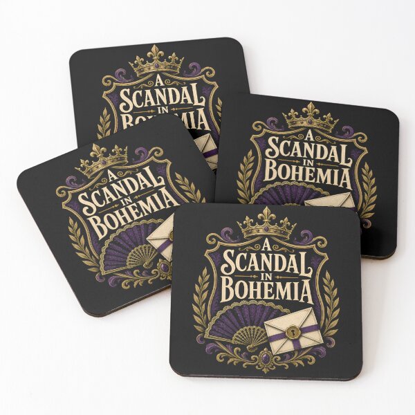 Item preview, Sherlock Holmes A Scandal in Bohemia Ornate Crest Art designed and sold by Fenay Designs.
