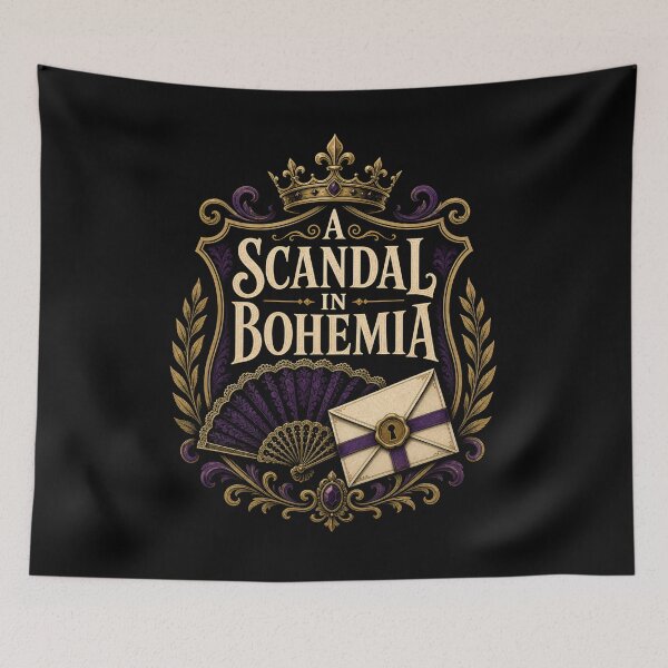 Item preview, Sherlock Holmes A Scandal in Bohemia Ornate Crest Art designed and sold by Fenay Designs.