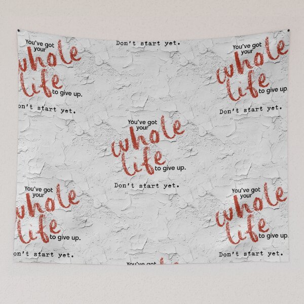 Item preview, Don't Start, motivational meme designed and sold by GiSilver.