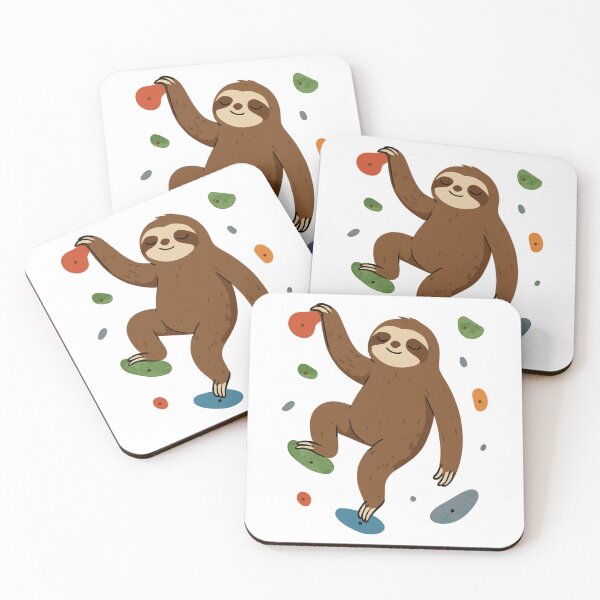 Item preview, Zen sloth bouldering on the wall designed and sold by Pineapple-Tree.