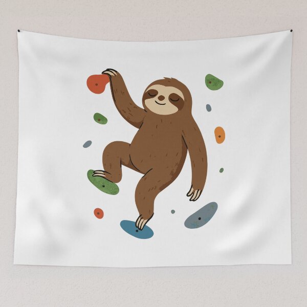 Item preview, Zen sloth bouldering on the wall designed and sold by Pineapple-Tree.