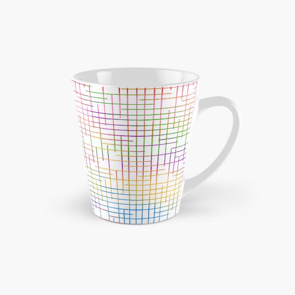 Item preview, Diseño de patrón de trama cruzada colorido - Blanco designed and sold by PatternTitan.
