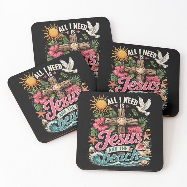 Item preview, All I Need is Jesus and The Beach Christian Summer designed and sold by OlakunleOloroz.