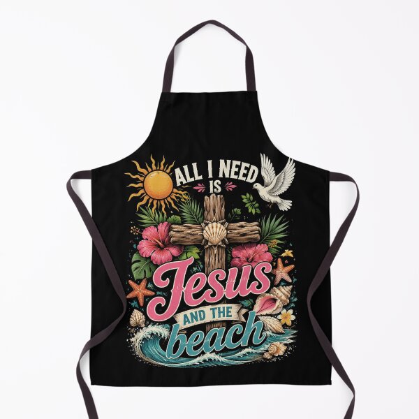 Item preview, All I Need is Jesus and The Beach Christian Summer designed and sold by OlakunleOloroz.