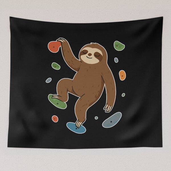 Item preview, Zen sloth bouldering on the wall designed and sold by Pineapple-Tree.