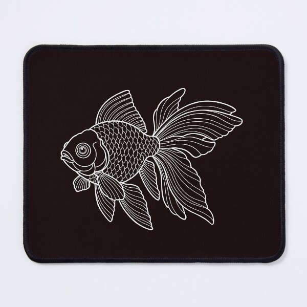 Item preview, Elegant Goldfish Line Art Illustration designed and sold by ArtPer-design.