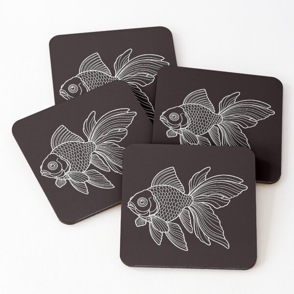 Item preview, Elegant Goldfish Line Art Illustration designed and sold by ArtPer-design.